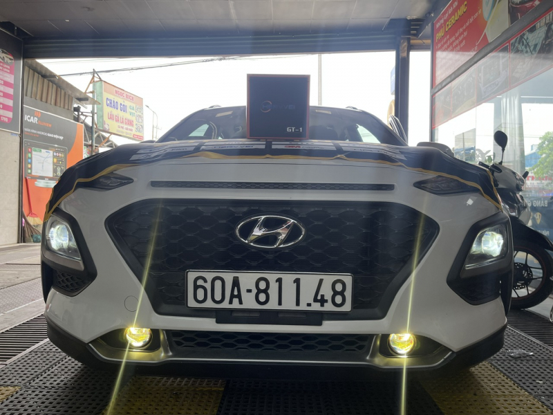 Độ đèn nâng cấp ánh sáng NÂNG CẤP BI GẦM HENVVEI GT-1 CHO XE HYUNDAI KONA